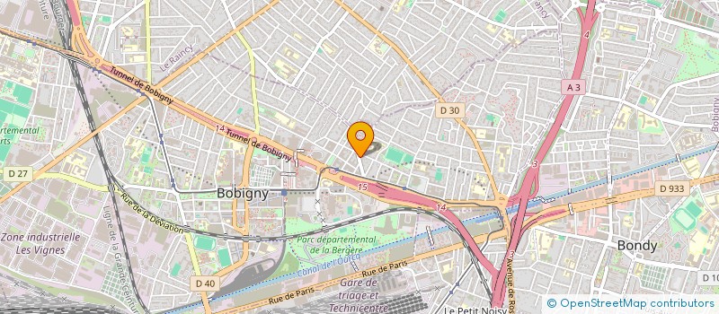 localisation de l'entreprise MS IMMO  BOBIGNY