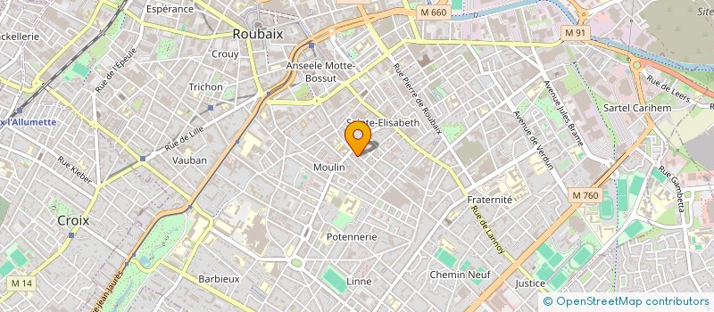 localisation de l'entreprise MS IMMO  ROUBAIX