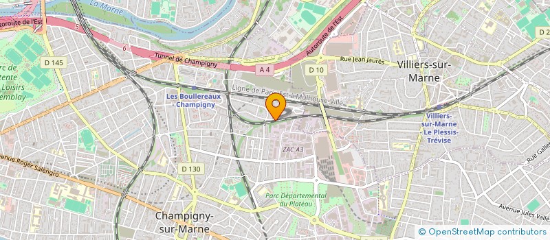 localisation de l'entreprise MS IMMO à CHAMPIGNY-SUR-MARNE