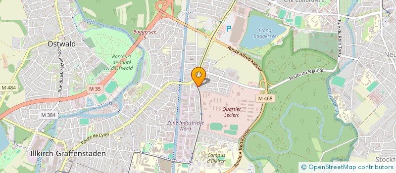 localisation de l'entreprise MS IMMOBILIER  ILLKIRCH-GRAFFENSTADEN