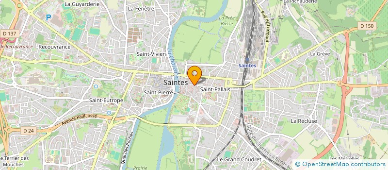 localisation de l'entreprise MS INTER RIVES  SAINTES