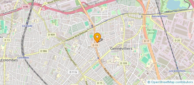 localisation de l'entreprise MS INTERVENTION  GENNEVILLIERS