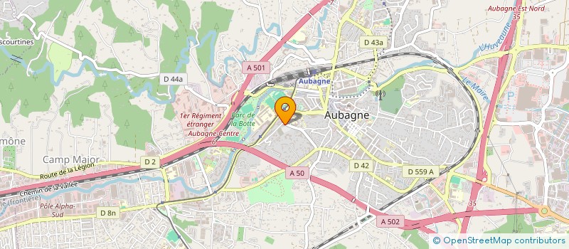 localisation de l'entreprise MS INVEST à AUBAGNE