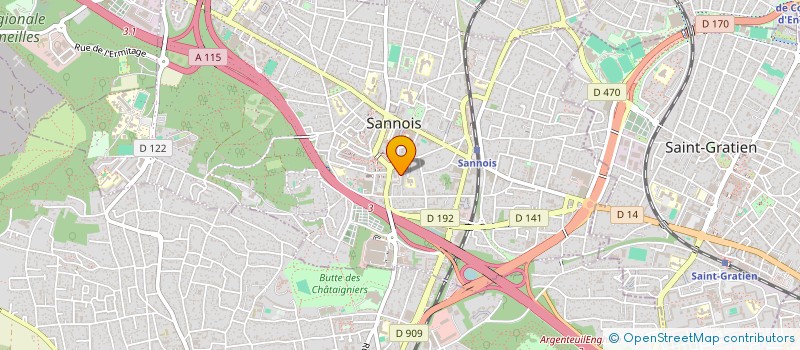 localisation de l'entreprise MS INVEST  SANNOIS