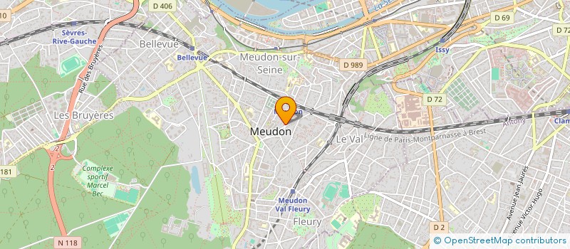 localisation de l'entreprise MS INVEST  MEUDON