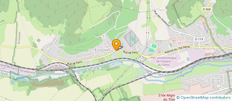 localisation de l'entreprise MS INVEST  ECROUVES