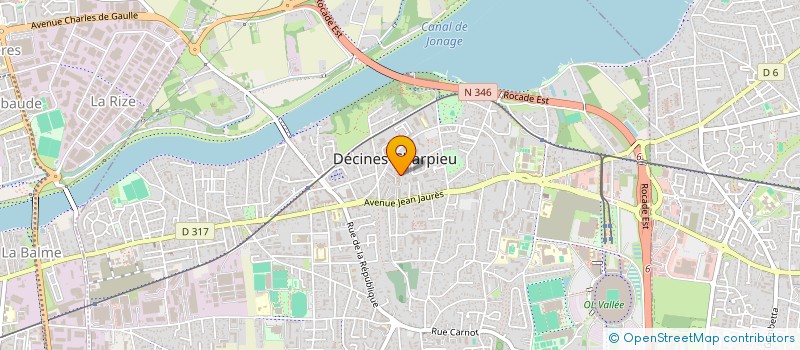 localisation de l'entreprise MS INVEST  DECINES-CHARPIEU