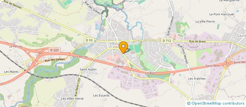 localisation de l'entreprise MS INVEST  YFFINIAC