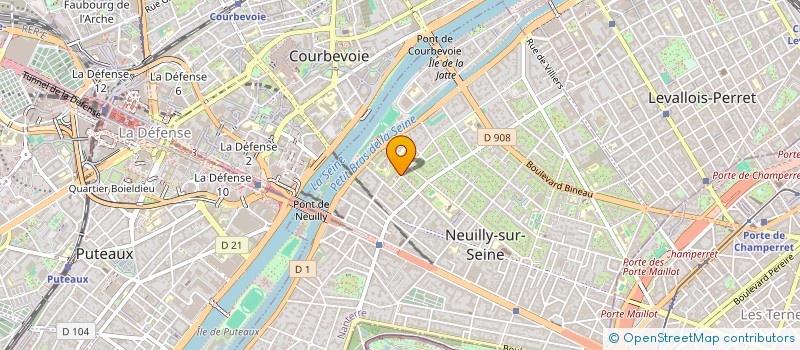 localisation de l'entreprise MS INVEST à NEUILLY-SUR-SEINE