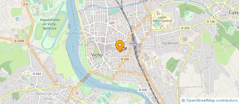 localisation de l'entreprise MS INVEST IMMO à VICHY