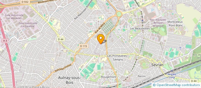 localisation de l'entreprise MS ISOL à SEVRAN