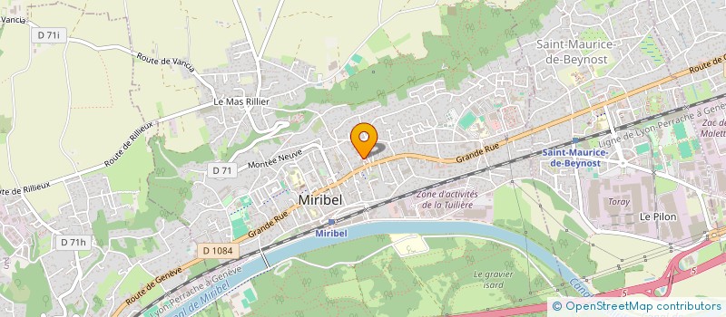 localisation de l'entreprise MS KINES à MIRIBEL
