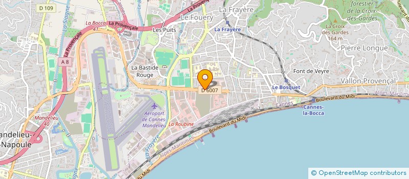 localisation de l'entreprise MS LE BOCCASSIEN à CANNES
