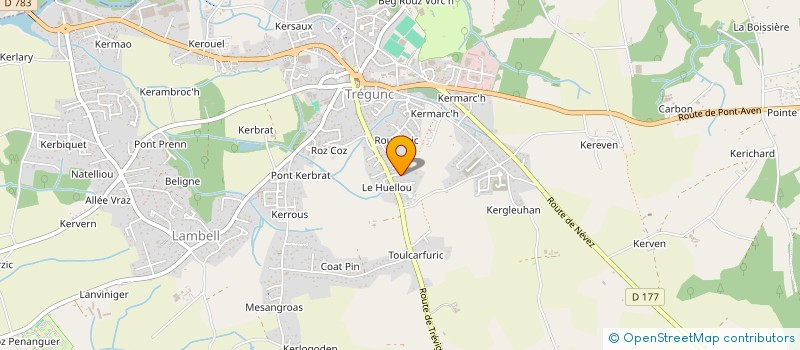 localisation de l'entreprise MS LE MEUR  TREGUNC