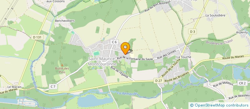 localisation de l'entreprise MS LE ROI  SAINT-MAURICE-MONTCOURONNE