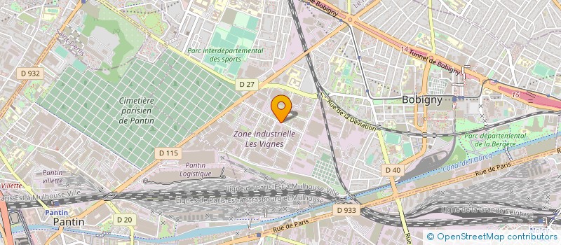 localisation de l'entreprise MS LED ENSEIGNE à BOBIGNY