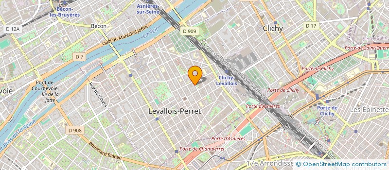 localisation de l'entreprise MS LUXO à LEVALLOIS-PERRET