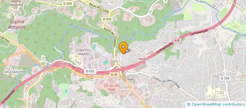 localisation de l'entreprise MS LUXURY DRIVER  ANTIBES