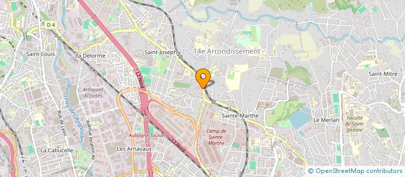 localisation de l'entreprise MS MECA PNEUS  MARSEILLE