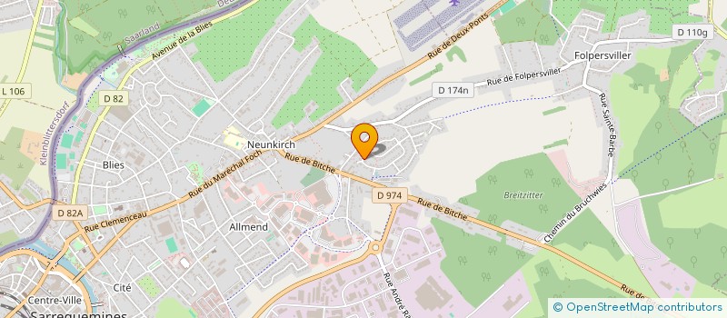 localisation de l'entreprise MS MEDICAL à SARREGUEMINES