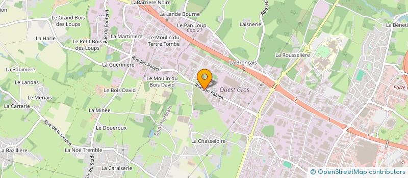 localisation de l'entreprise MS MENUISERIE 44 à SAINT-HERBLAIN