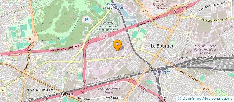 localisation de l'entreprise MS MODE à LA COURNEUVE