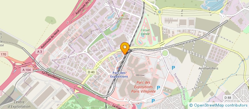 localisation de l'entreprise MS MOTORSERVICE FRANCE à VILLEPINTE