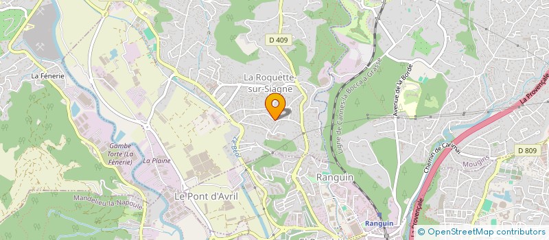 localisation de l'entreprise MS&MS à LA ROQUETTE-SUR-SIAGNE