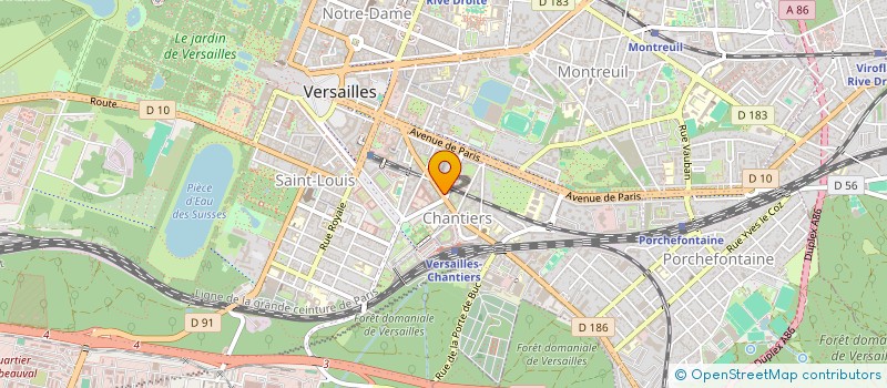 localisation de l'entreprise MS NANOTEC à VERSAILLES