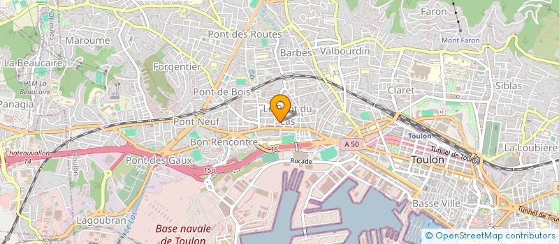 localisation de l'entreprise MS NEGOCE à TOULON