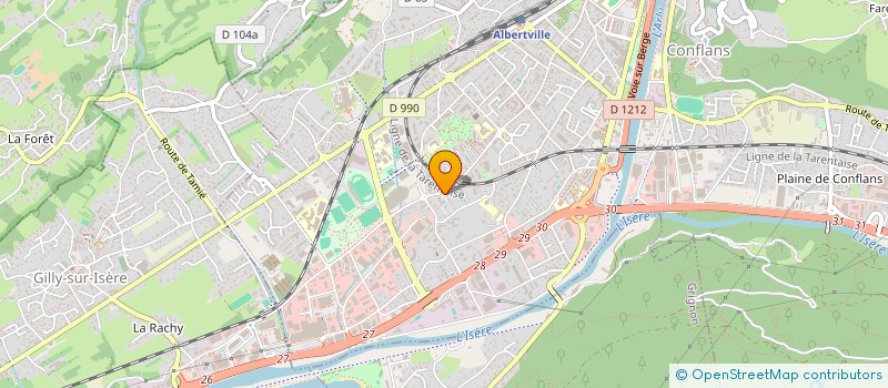 localisation de l'entreprise MS NETTOYAGE  ALBERTVILLE