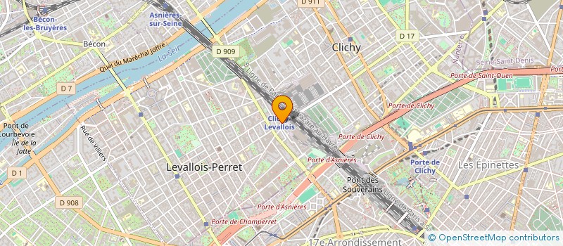 localisation de l'entreprise MS ONE LEVALLOIS à LEVALLOIS-PERRET