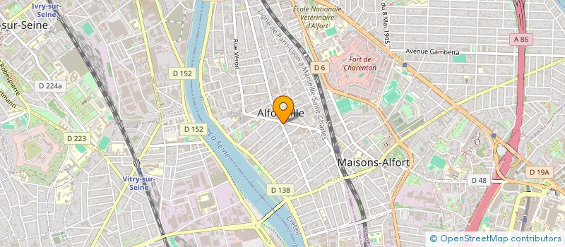localisation de l'entreprise MS OPTIQUE à ALFORTVILLE