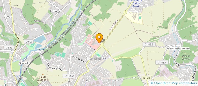 localisation de l'entreprise MS OPTIQUE à CHAMPHOL