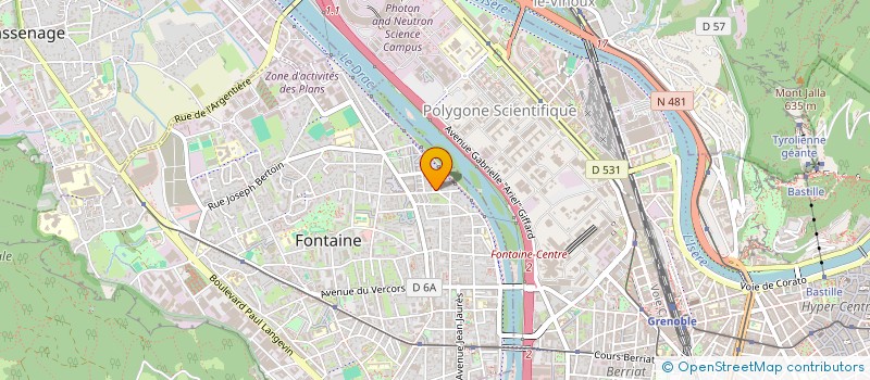 localisation de l'entreprise MS PAREBRISE  BREZINS