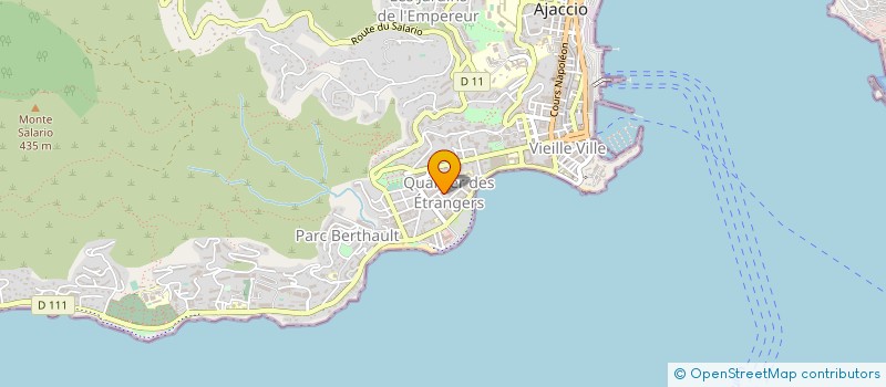 localisation de l'entreprise MS PARTNERS à AJACCIO