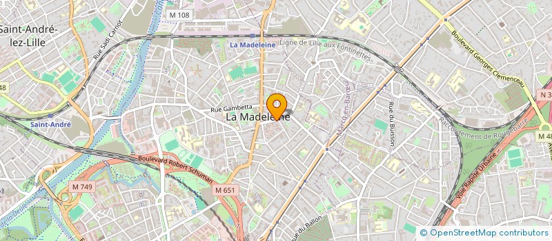 localisation de l'entreprise MS PARTNERS à LA MADELEINE