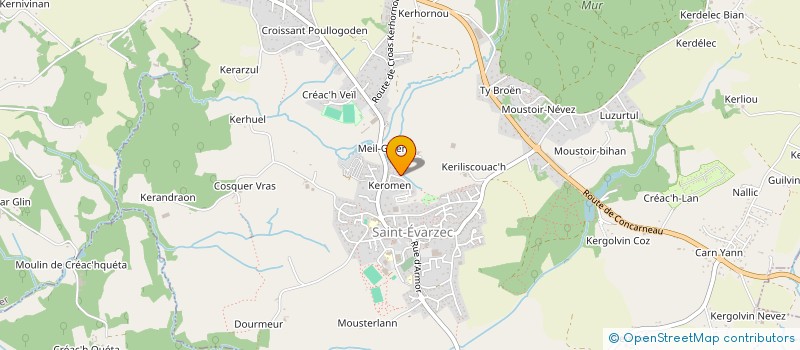 localisation de l'entreprise MS PATRIMOINE  ST EVARZEC