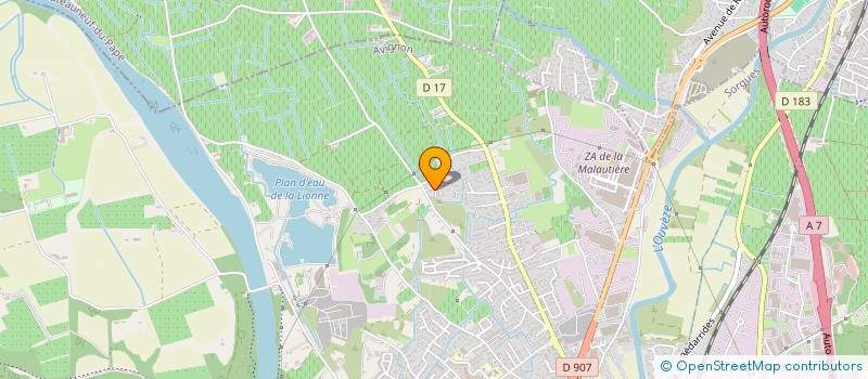 localisation de l'entreprise MS PATRIMOINE  SORGUES