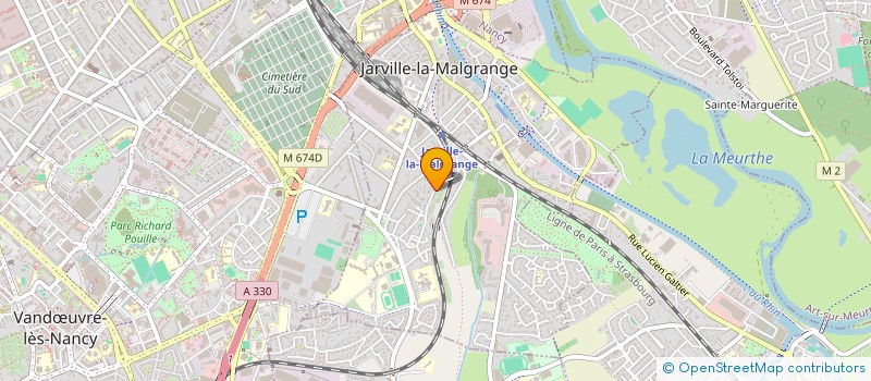 localisation de l'entreprise MS PEINTURE  JARVILLE-LA-MALGRANGE