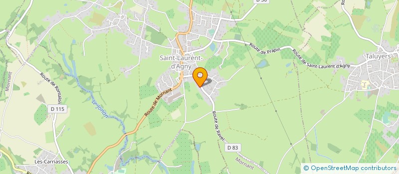 localisation de l'entreprise MS PISCINES  TALUYERS