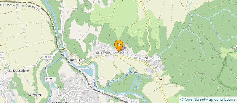 localisation de l'entreprise MS PLOMBERIE-CARRELAGE-CHAUFFAGE  AUZAT-LA-COMBELLE