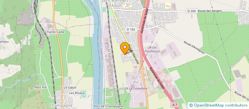 localisation de l'entreprise MS PLUS à SAINT-RAMBERT-D'ALBON