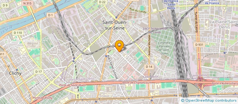 localisation de l'entreprise MS PRO à SAINT-OUEN-SUR-SEINE