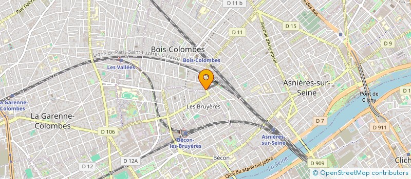 localisation de l'entreprise MS PRO HYGIENE à BOIS-COLOMBES