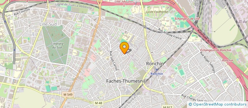 localisation de l'entreprise MS PROBITY TRANSPORTS à FACHES-THUMESNIL