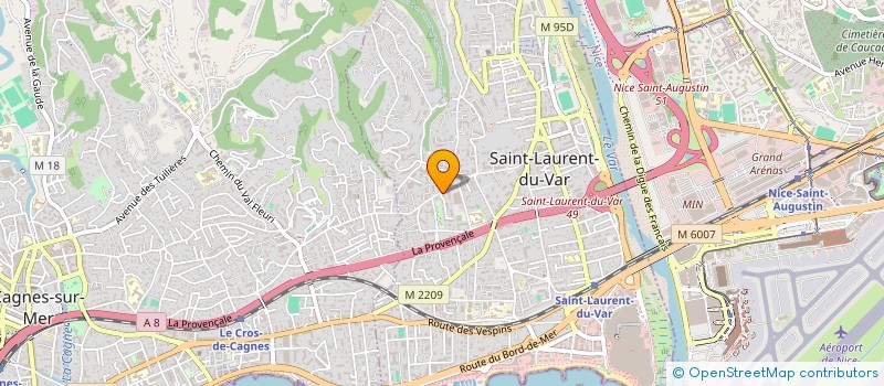localisation de l'entreprise MS PRODUCTION à SAINT-LAURENT-DU-VAR