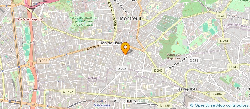 localisation de l'entreprise MS-PRODUCTION à MONTREUIL