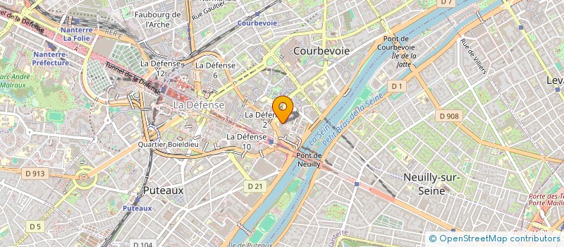 localisation de l'entreprise MS PROJECT à COURBEVOIE