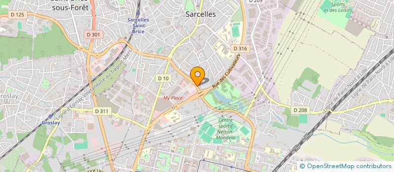 localisation de l'entreprise MS&RAH à SARCELLES